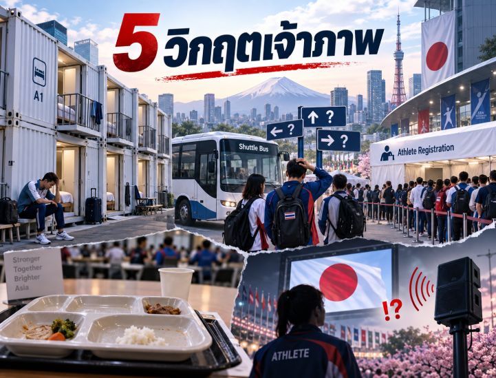 5 วิกฤตช็อก! ห้องพักตู้คอนเทนเนอร์ รถบัสหลง เปิดเพลงชาติผิด